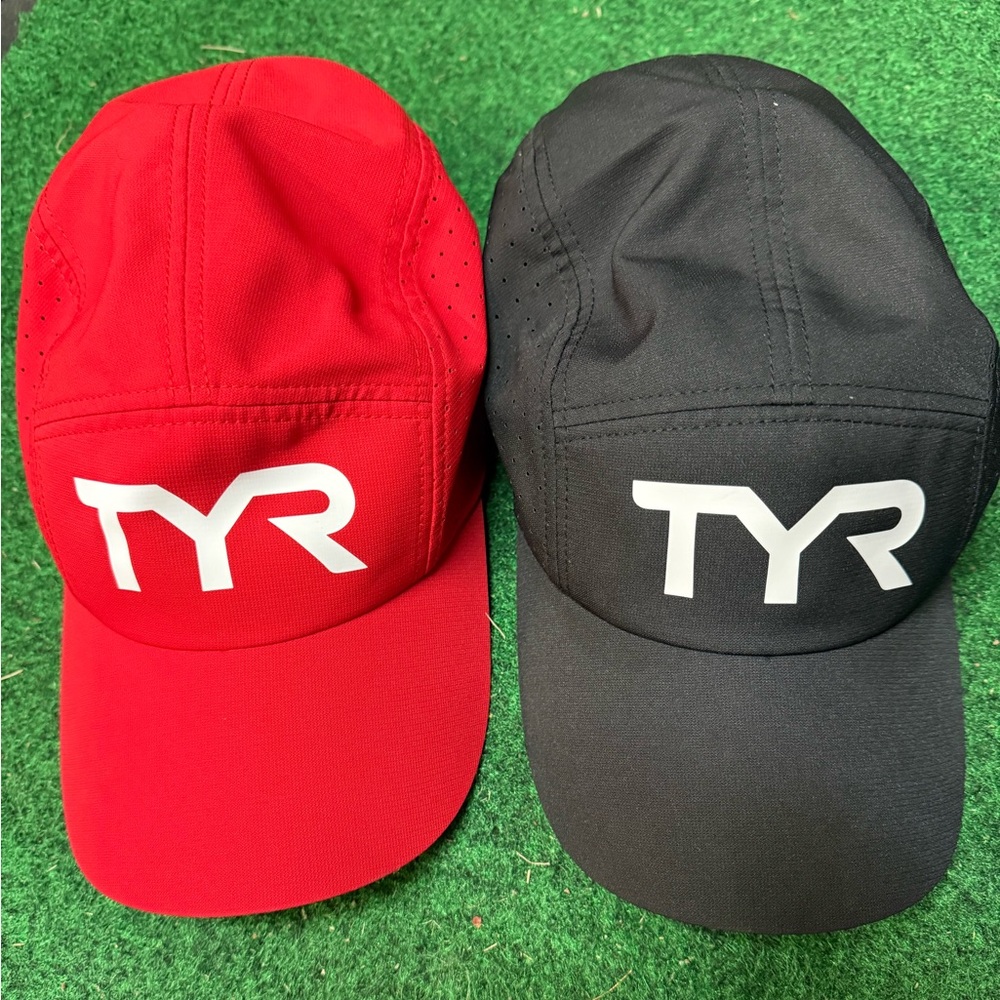 Tyr running hat bundle - never worn! Red and Black